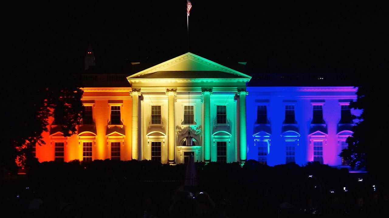 The White House with Pride Colors