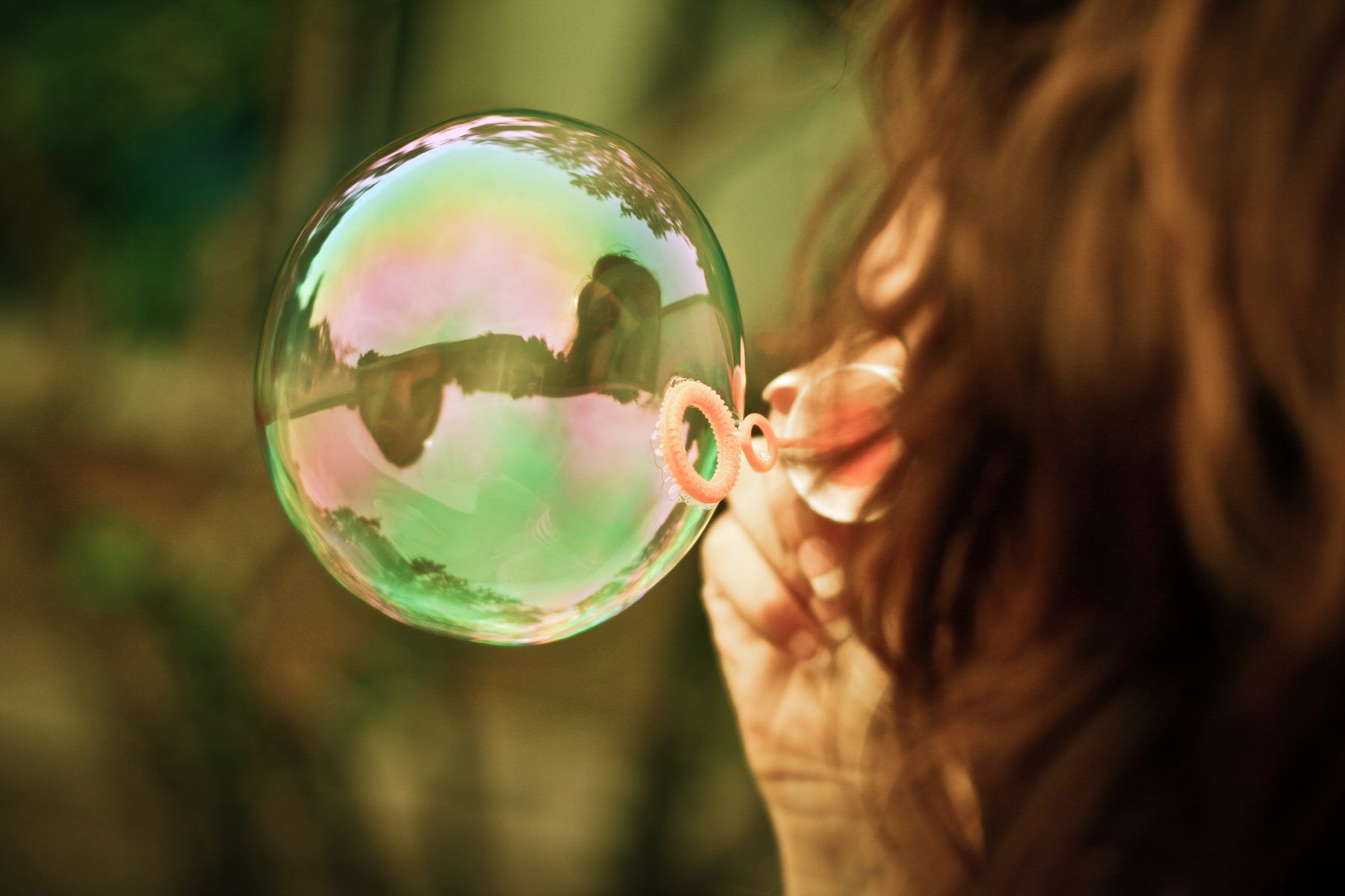 Woman with Bubble