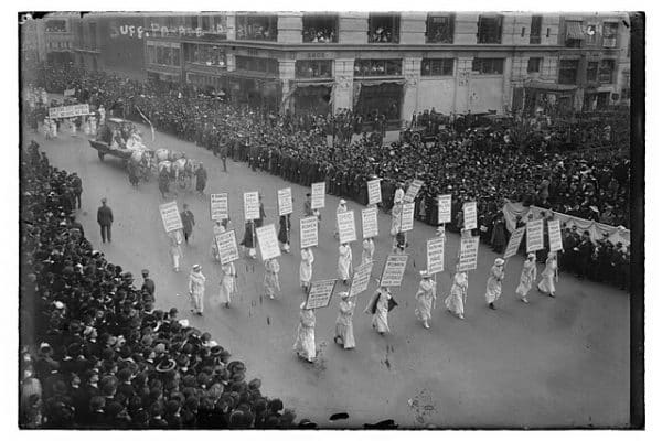 Suffragette Parade in New York City, October 23, 1915
