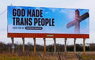 God Made Trans People billboard in Kansas