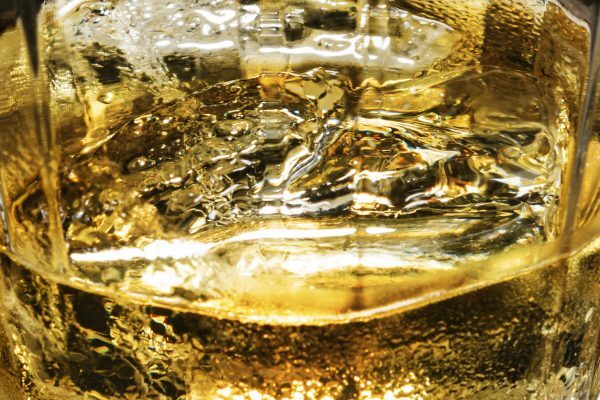 Golden brown liquid background image