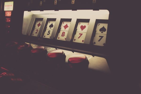Poker machine in a casino
