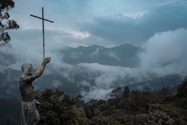 Statue of Jesus in Bogota, Colombia
